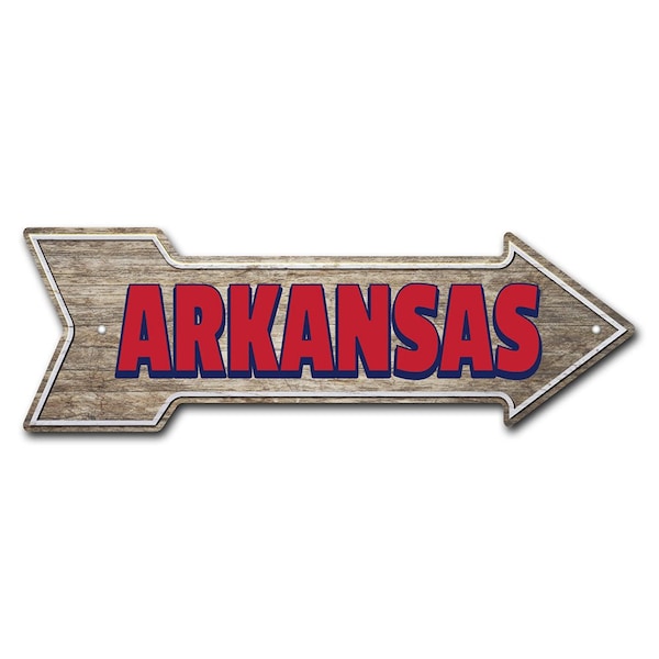 Arkansas Arrow Sign Funny Home Decor 24in Wide